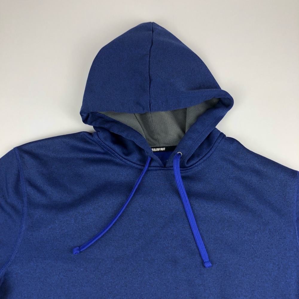Blue Athletic Hoodie Sweater Mens Medium - Picture 2 of 5